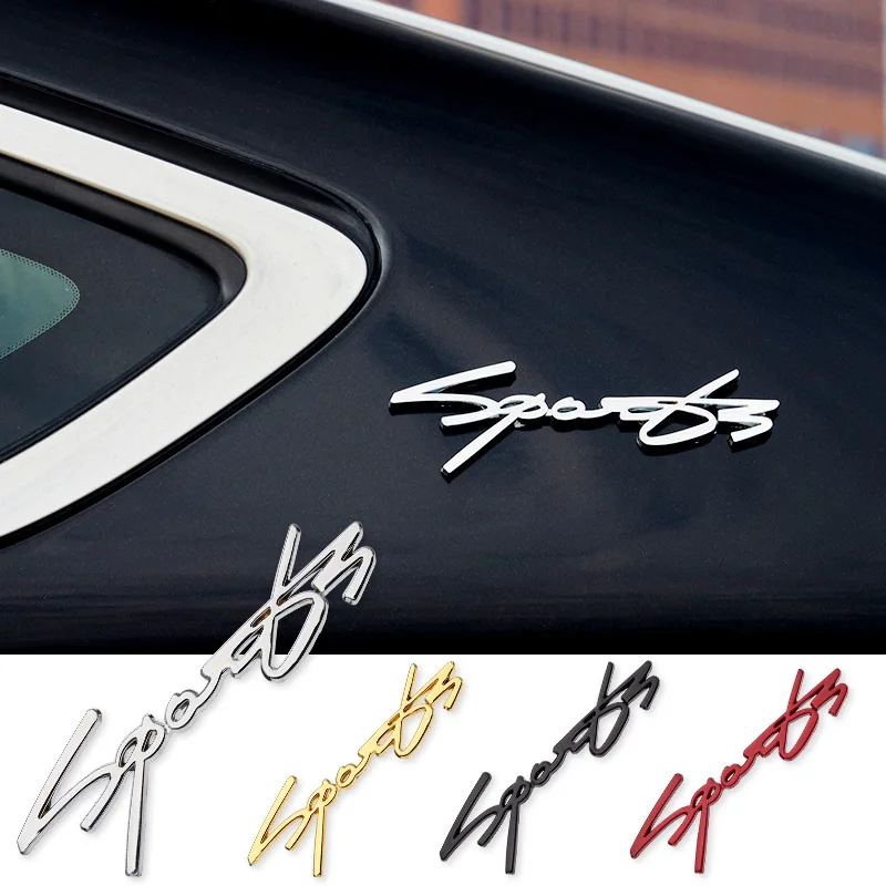 

Car Personality Modification Car Sports Metal sticker Body sticker tail decoration sticker scratch block