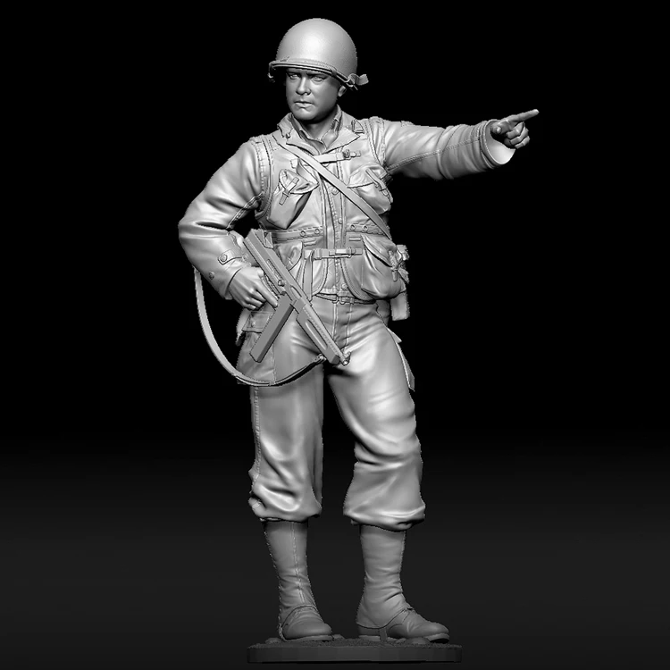 

Модель из смолы 1/16, фигурка солдата GK, американский армейский офицер Второй мировой войны, военная тема, несобранный и Неокрашенный комплек...