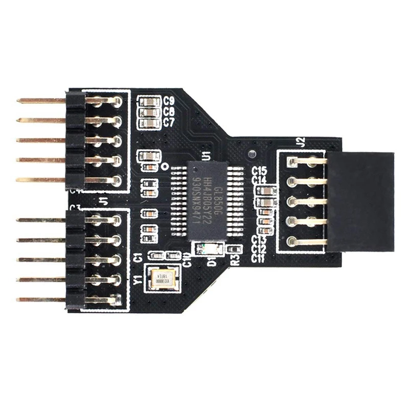 

Motherboard 9Pin USB 2.0 Header 1 To 2 Female Extension HUB Connector Adapter Port Multiplier