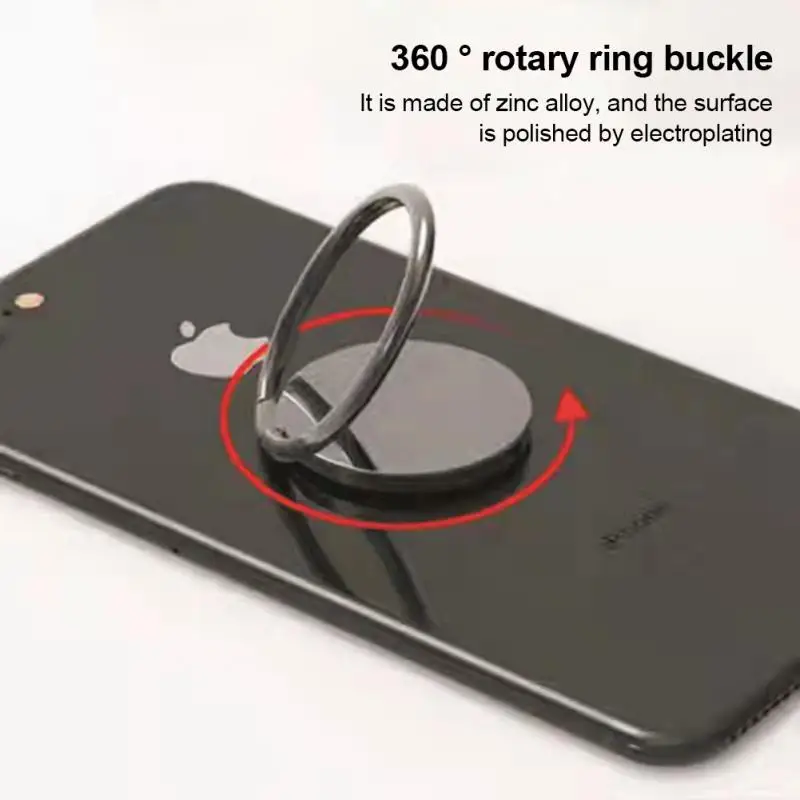 

Magnetic Bracket Mobile Phone Holder 360 Degree Rotating Holder Mobile Phone Stand Metal Ring Buckle Mini Portable Phone Buckle