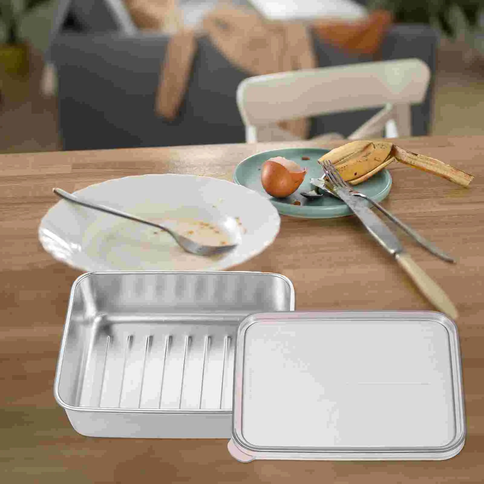 Контейнер для сыра холодильника из нержавеющей стали портативный контейнер