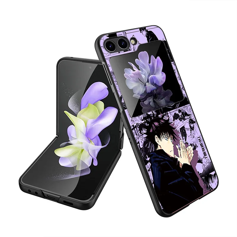 Жесткие чехлы для телефонов Samsung Z Flip 6 5 4 3 Galaxy Flip6 Flip5 Flip4 Flip3 Fushiguro Megumi juютсу Kaisen PC