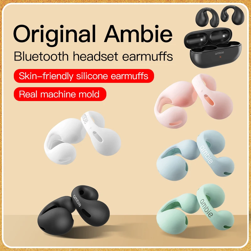 Tanie Ambiee Sound Earcuffs AM-TW01 Słuchawki Bluetooth Wymiana Rękawa Nauszniki Rękaw Ochronny Silikonowa Zatyczka Do Uszu Rękaw Earcap