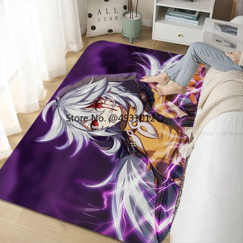 

2023 Genshin Impact 3D HD печать на заказ ковер напольный коврик для спальни коврик для йоги домашний мультяшный декоративный фон детские подарки