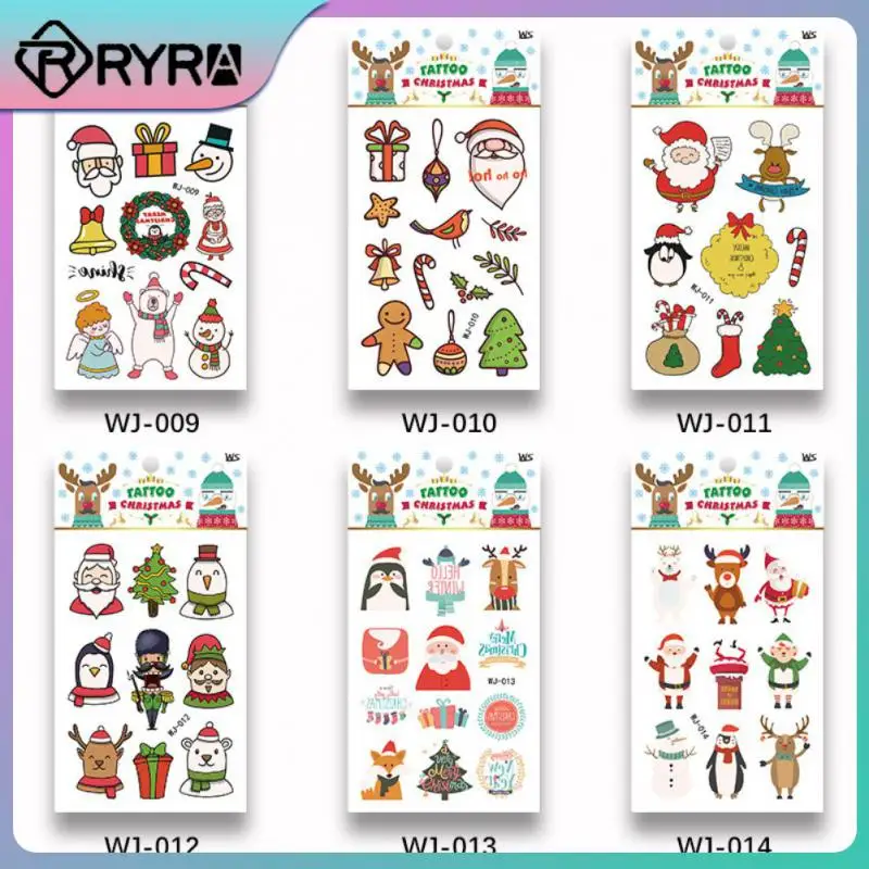 

Christmas Temporary Tattoos For Kids Waterproof Body Face Stickers Birthday Stocking Stuffed Xmas Gifts Party Favors For Kid