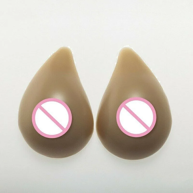 Silicone Breast Forms B Cup 600g Transgender Insert Breasts Soft Boob Bionic Skin Crossdresser Queen Transvestite Mastectomy Bra
