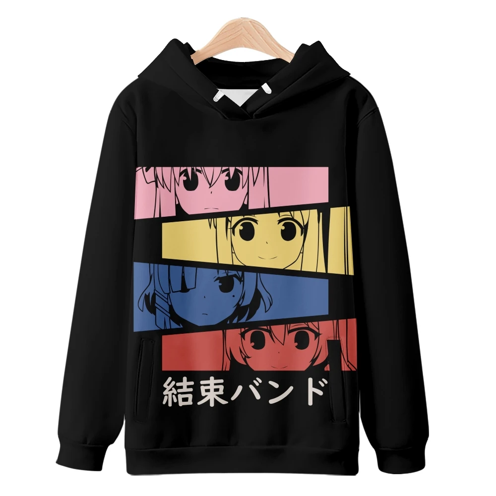 

Arrival Bocchi the Rock Merch Hoodie Girls women Sweatshirt y2k Autumn Winter Pullover Anime Clothes