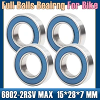 6902 vrs max bearings 15287mm 4 pcs bike pivot chrome steel blue sealed with grease 6902llu cart full balls bearing