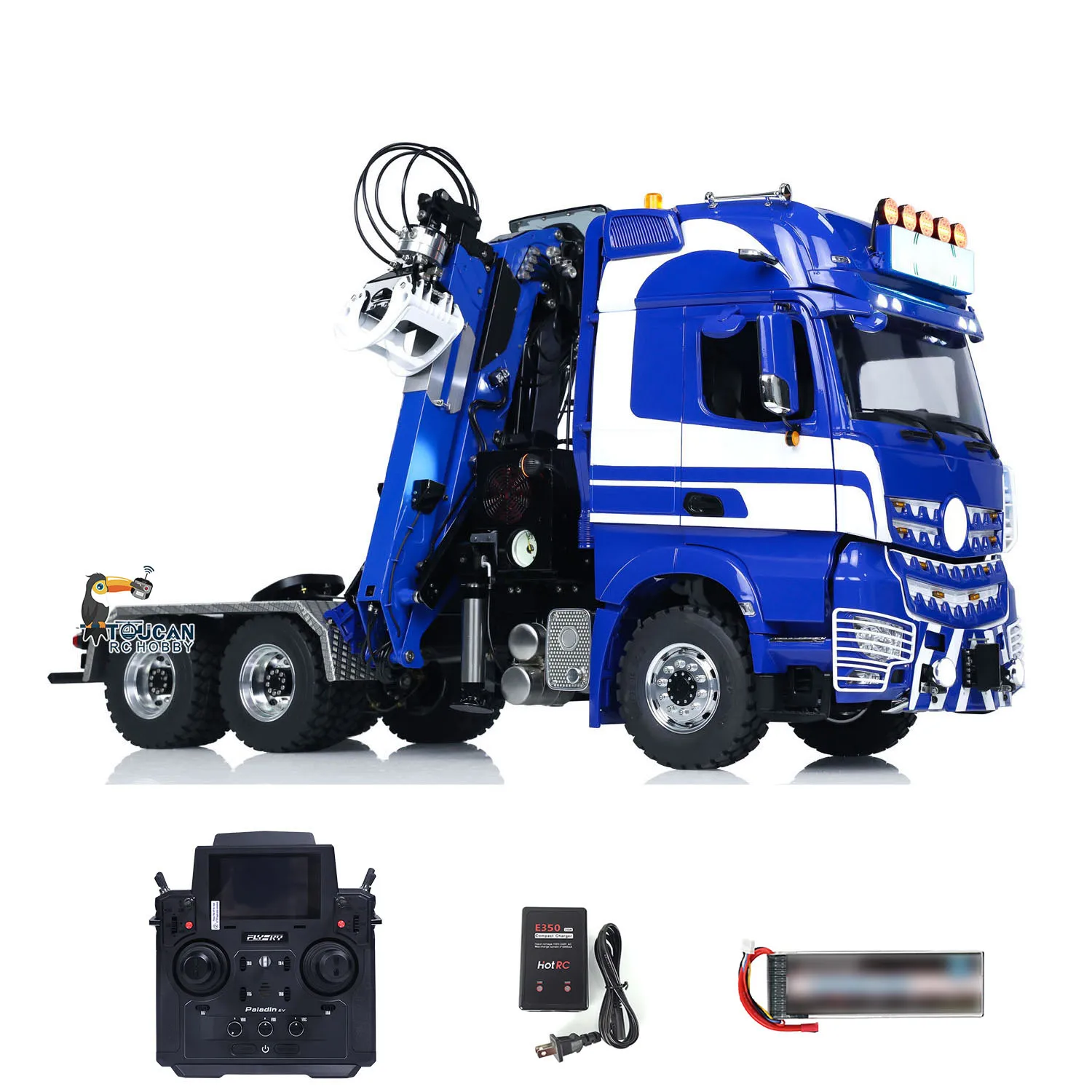 Unitru 03 RTR 3363 1/14 Радиоуправляемый тягач с металлическим шасси 6X6 Гидравлический