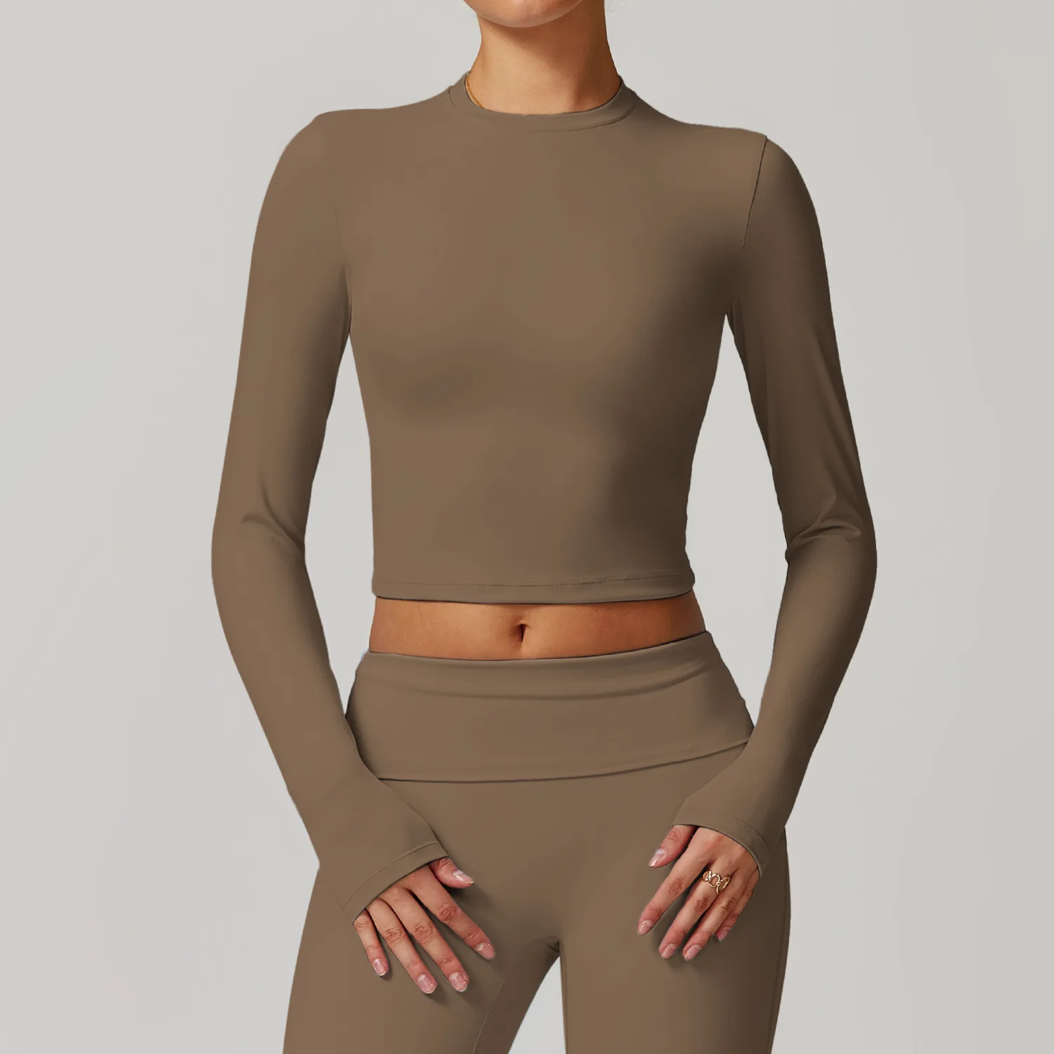 Фото MODITIN 2024, Новое зимнее поступление, топы для йоги с длинными рукавами, повседневная одежда для фитнеса, спортзала, одежда для бега на открытом воздухе, хит продаж №4
