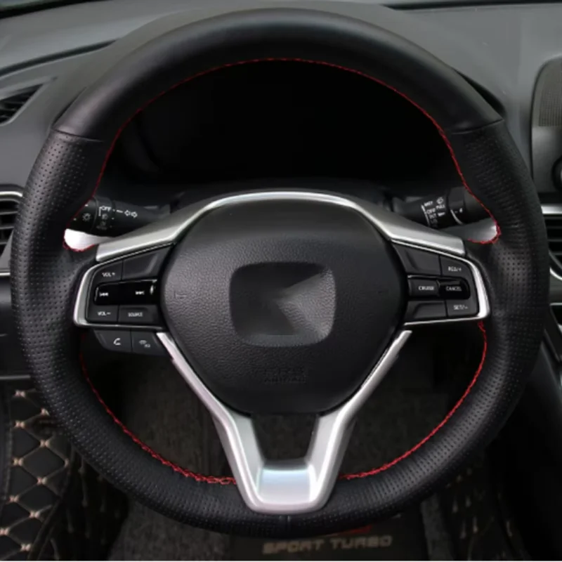 Накладка на руль автомобиля круг с блестками наклейка внутренний молдинг для Honda