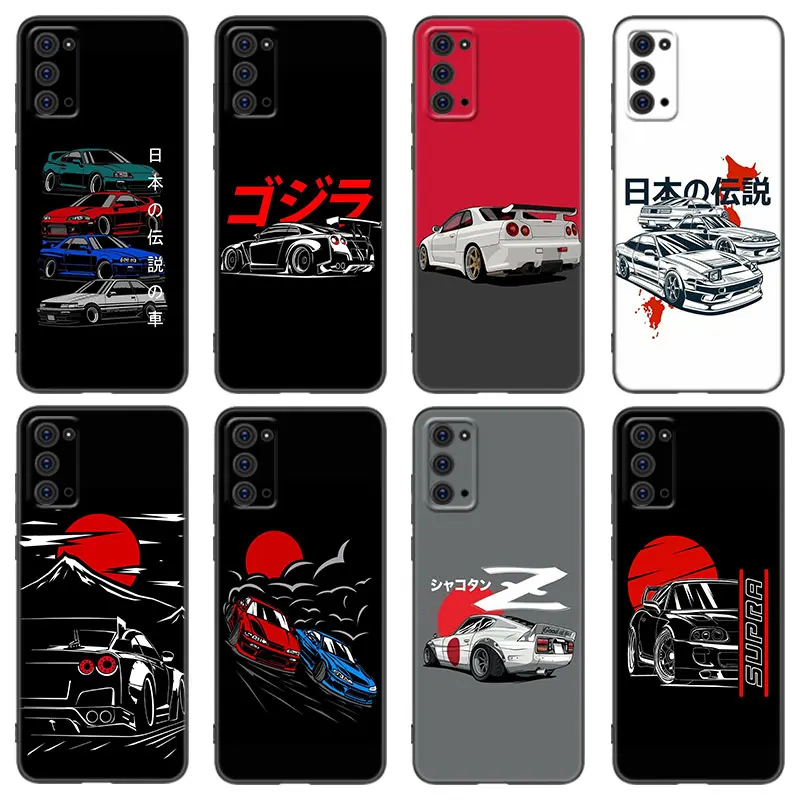 Sports Car Jdm Drift Phone Case For Samsung M30 M31 S Note 10 Lite 20 Ultra M12 M13 M21 M23 M32 M51 M52 M53 J2 Pro J4 J6 Plus J8