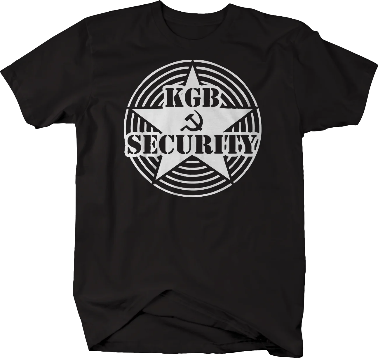 

Советская Винтажная футболка с графическим принтом KGB Security Футболки с коротким рукавом из 100% хлопка в повседневном стиле свободного кроя