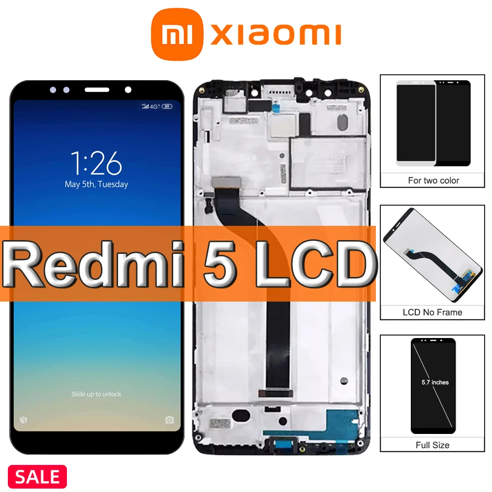 Оригинальный ЖК-дисплей 5 7 ''Xiaomi Redmi + дигитайзер сенсорного экрана в сборе для