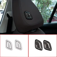 for 2018 2021 bmw x3 x4 g01 g02 abs carbon fiber car styling car seat headrest button cover sticker car interior accessories