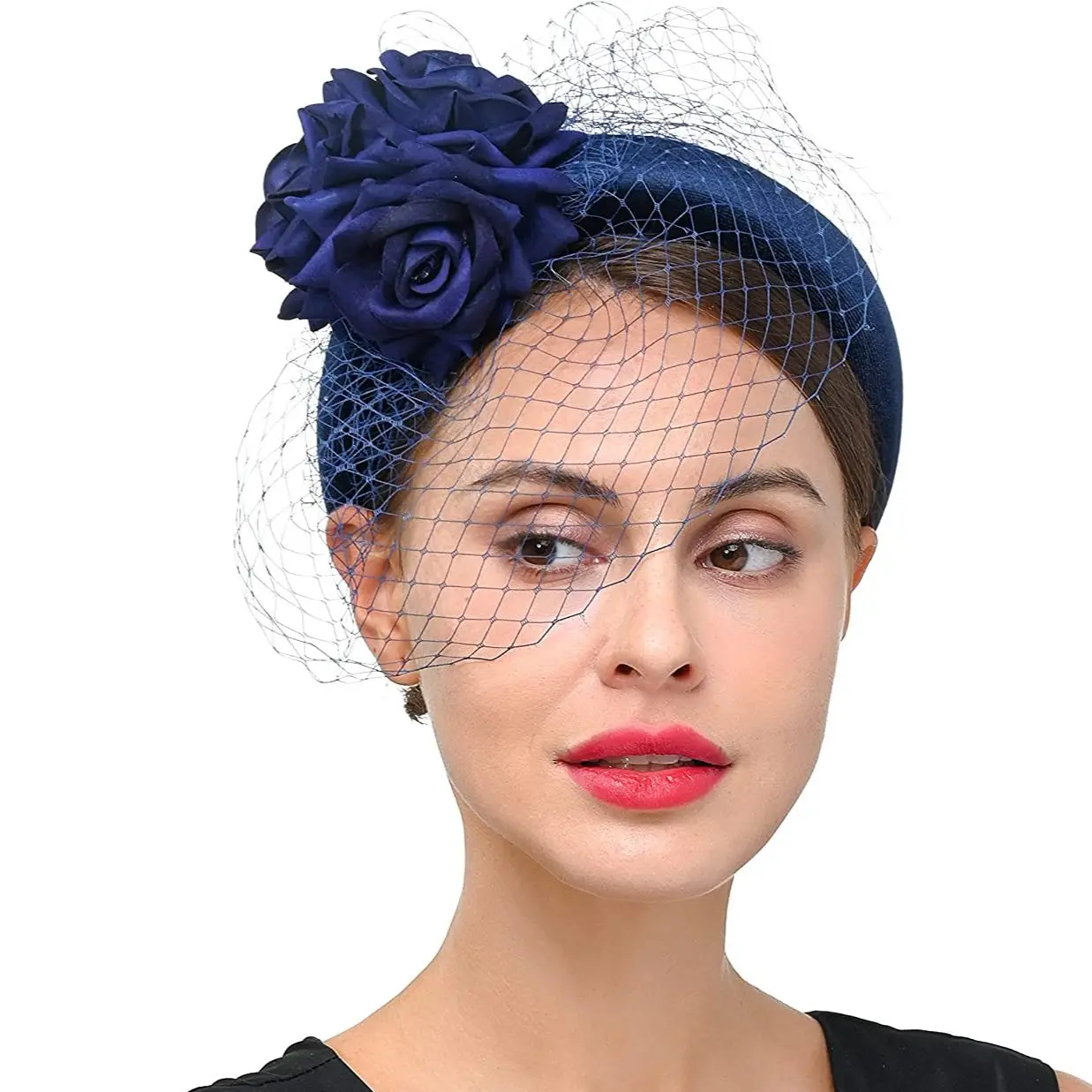 Элегантные вуалетки головная повязка искусственная женская шляпа королевская