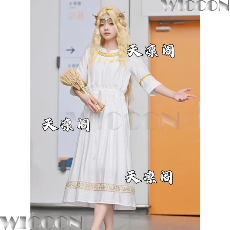 Miquella the Kind головной убор аниме игра Shadow Erdtree косплей костюм парик белое платье для