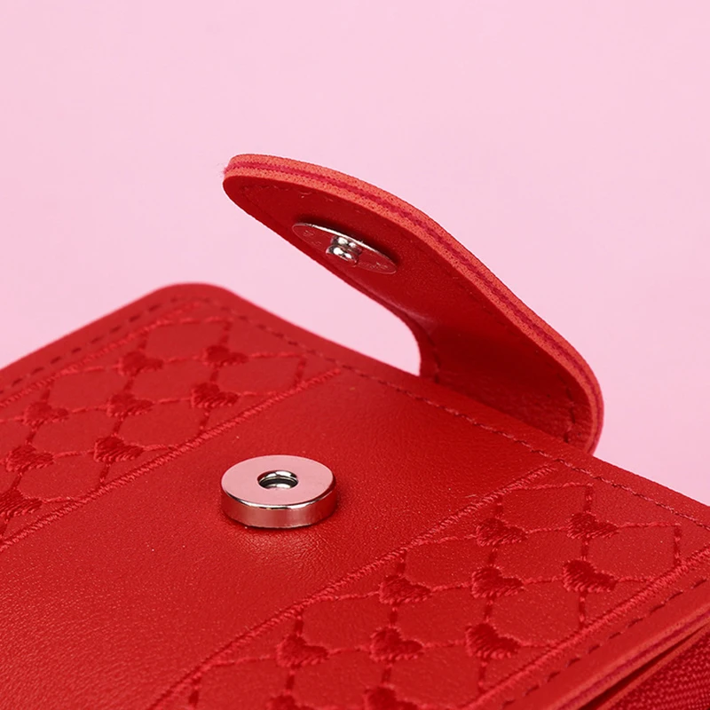 Short Wallets for Women Fashion Simple New Large Capacity Versatile Heart Color Clutch Zipper Buckle Coin Purses Female Bag 2023