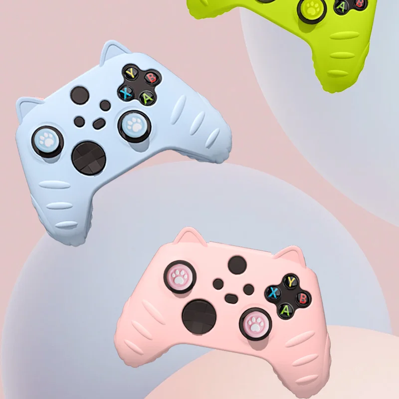 Силиконовый мягкий чехол в виде кошачьей лапки для Xbox серии X/S