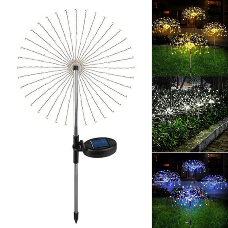 

Big Deal 90LED Solar Lights Outdoor Solar Garden Lights Waterproof Flash Solar String Lights Lawn Firework Lamp Christmas Decor