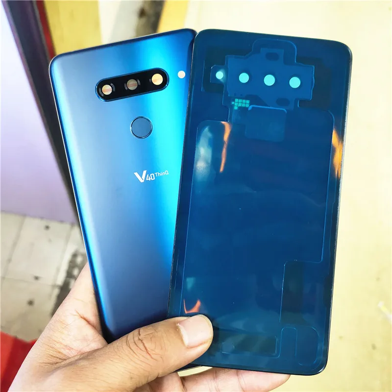 Стеклянный корпус для LG V40 ThinQ V405QA7 V405UA V405TAB V405UA0 задняя крышка батарейного отсека