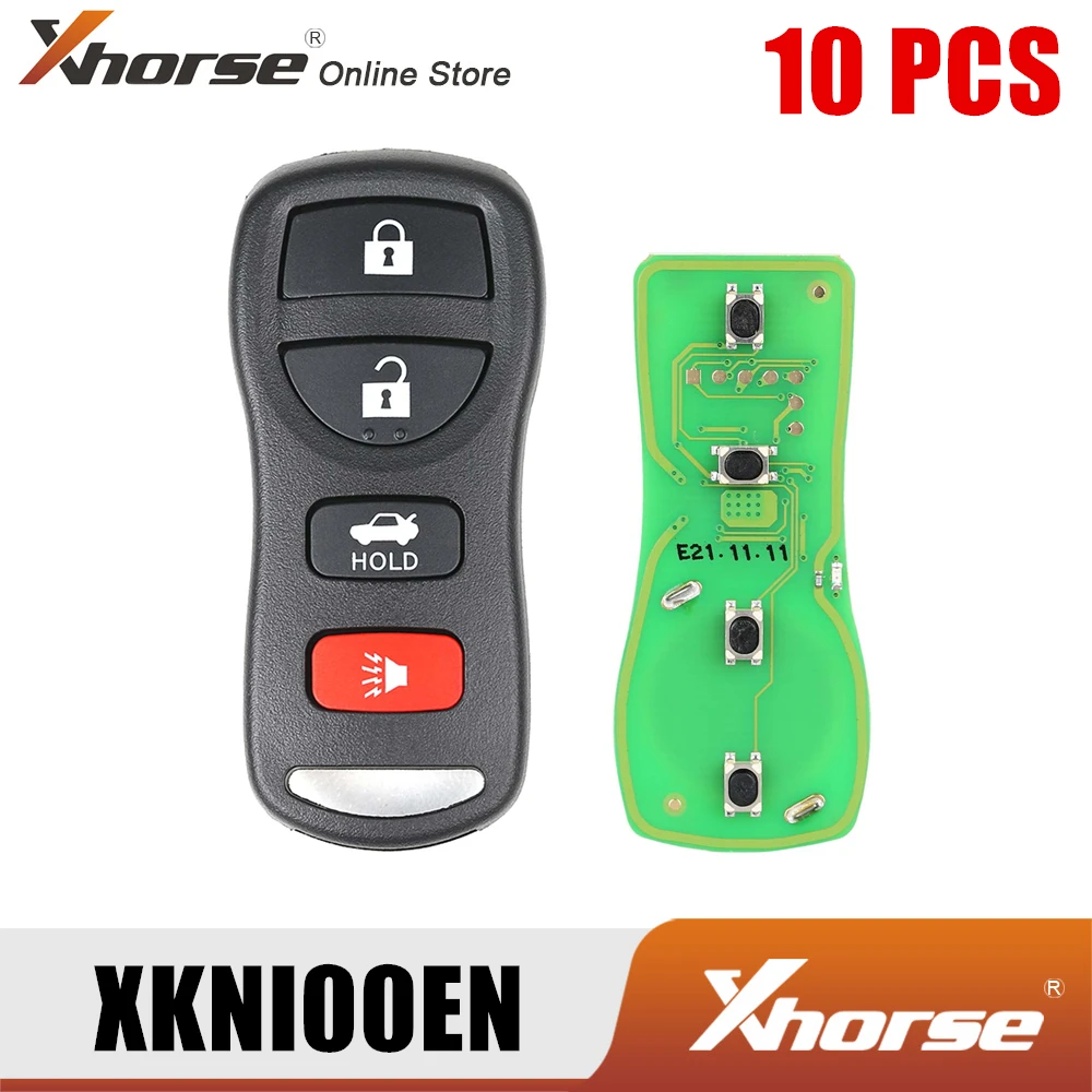 

Пульт дистанционного управления Xhorse XKNI00EN для Nissan, 4 кнопки, английская версия 10 шт./лот