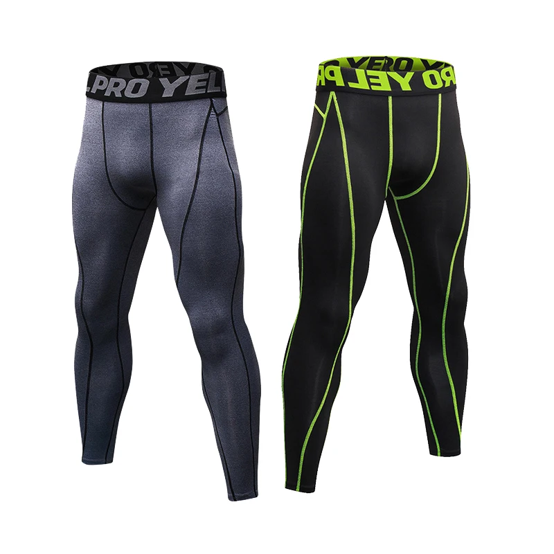 CLEVER-MENMODE Training Running Fitness Pants Tight Height Stretch Yoga Pants Men's Sweatpants Training Running Breathable Slack