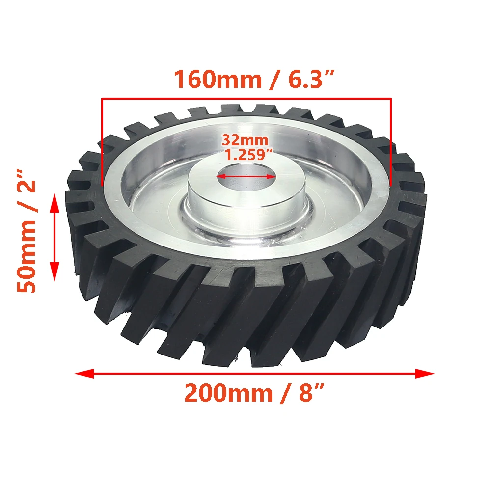 

Шлифовальные вложения RAMS BRALIN, зубчатое резиновое колесо 200x50 мм