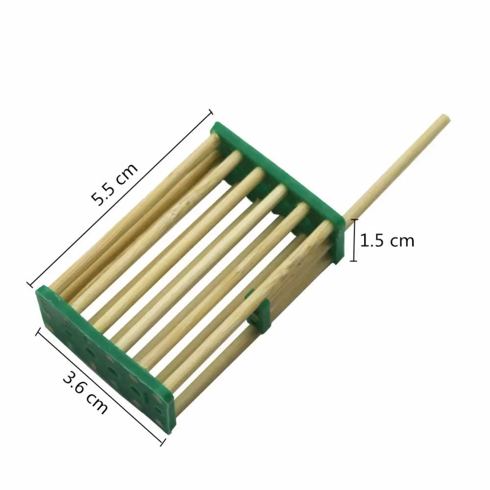 

20 шт., Бамбуковая клетка для переноски, 5,5x3,6x1,5 см