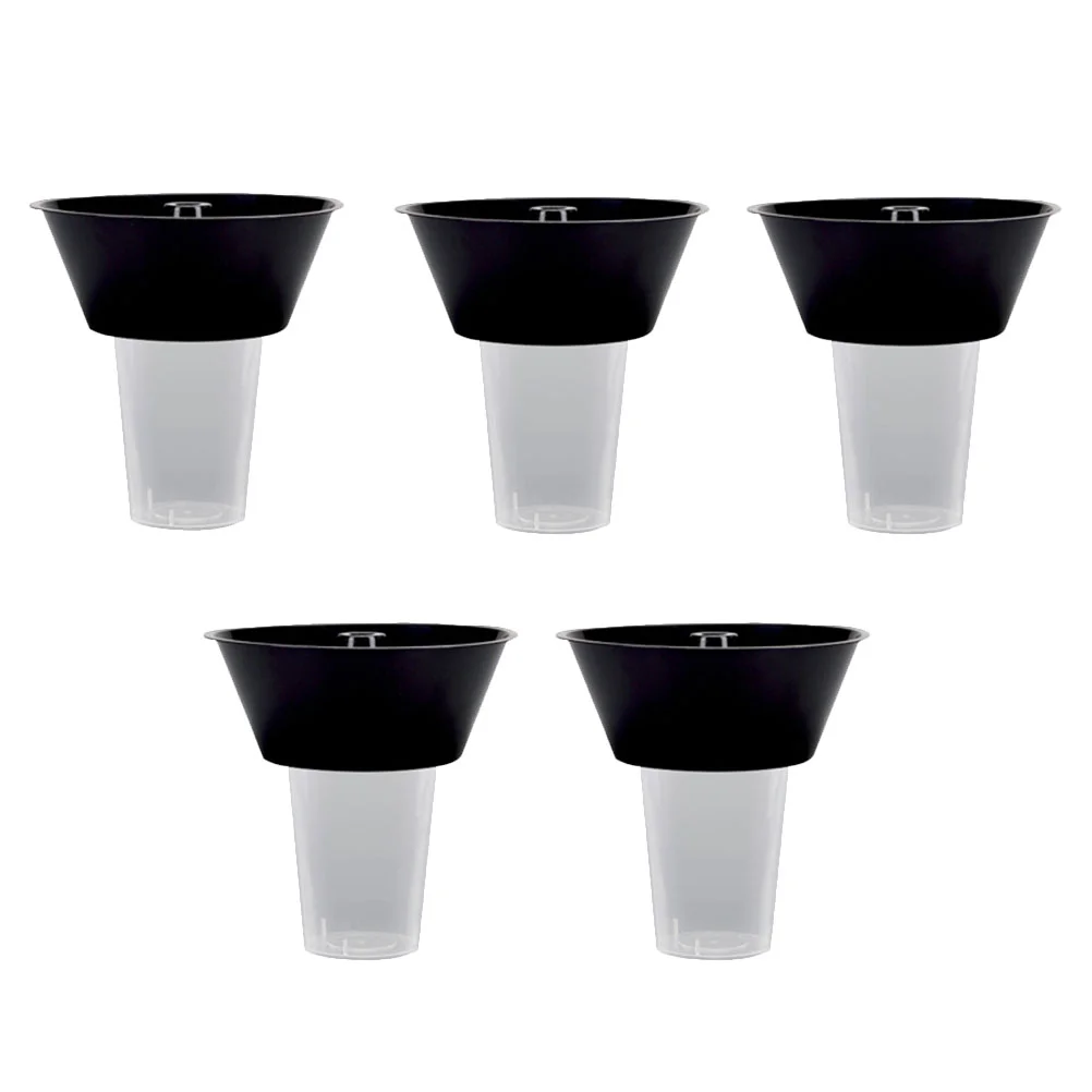 

5 Sets Food Containers Disposable Milk Tea Cup Appetizer Cup Popcorn Boxes Plastic Drinks Cup Snacks Kids