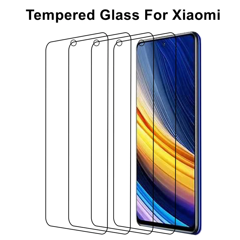 

For Poco X3 M3 M4 F2 Pro NFC F3 5G Screen Protectors for Xiaomi Redmi Note 10 9 8 Pro Note10 8T 9S 10S 9A 9C Protection Glass
