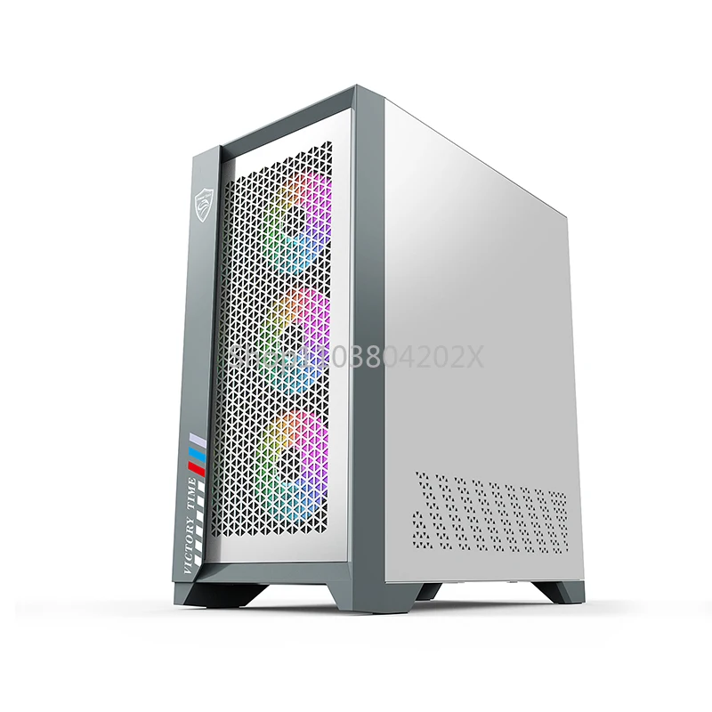 Прозрачное игровое RGB-шасси Middle Tower Side корпус настольного компьютера Power Train Titanium