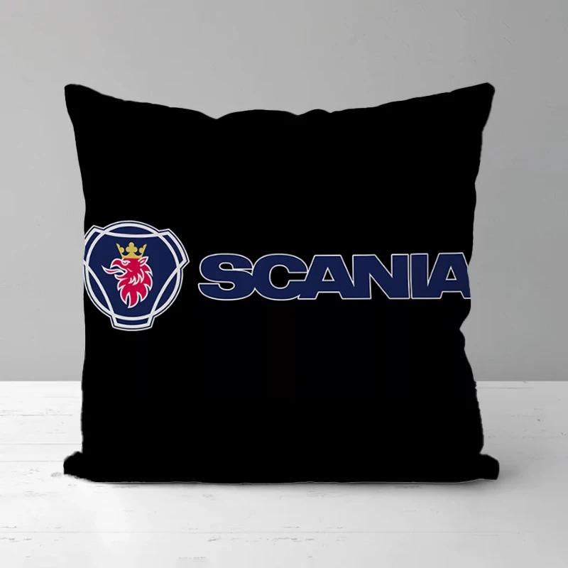 

Duplex Printing Pillow Covers Decorative Sofa Cushions Scania Cushion Cover 45*45 Ornamental Pillows for Living Room Short Plush