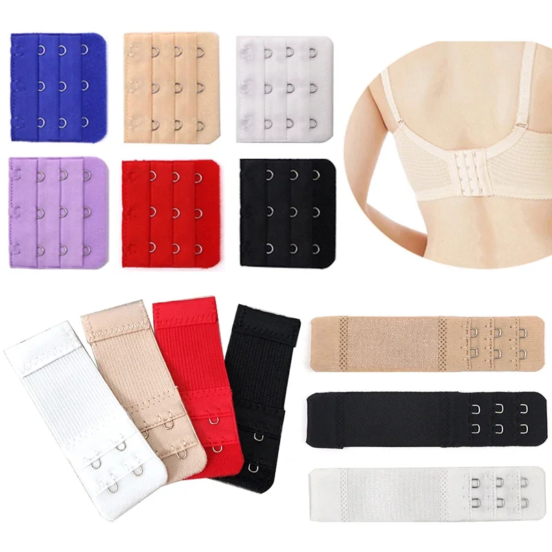 

6pcs Women Bra Extension Strap Extenders Buckles Elastic Bra Extender Hook Clip Adjustable Belt Buckle Bra Accessories