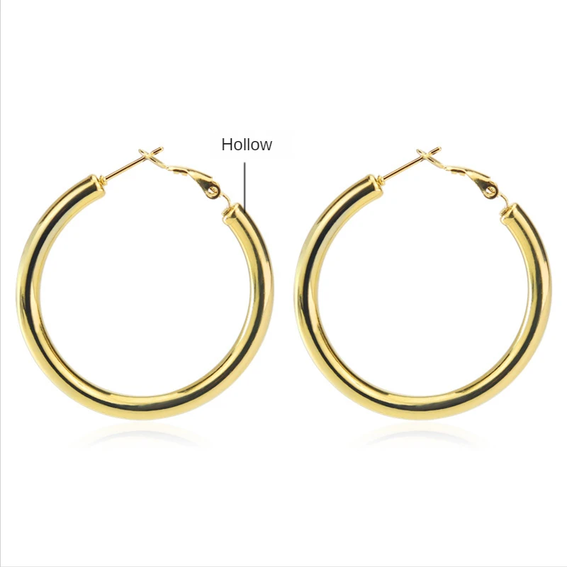 

Wholesale 2022 New Personalized Jewelry Hollow Earrings Thick and Thin Fine Needle Earrings Women's Trend Pop