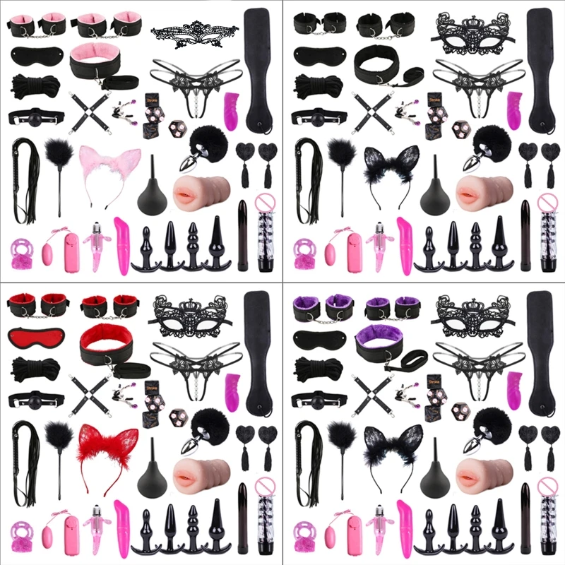 20RD 33 шт. ограничители секс-игрушки Наборы для бондажа для пар набор аксессуаров для игр