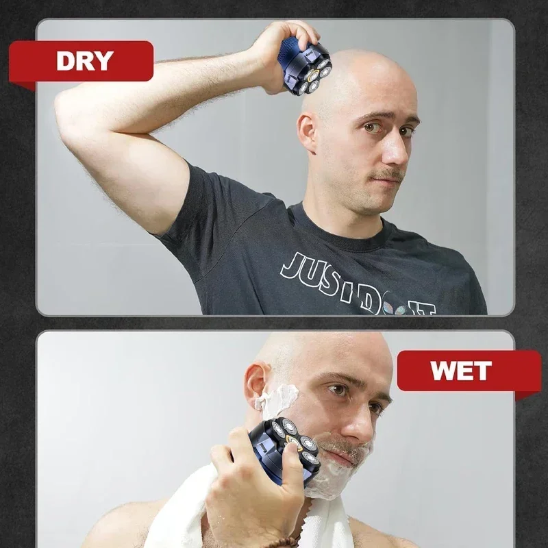 Профессиональная бритва со светодиодным дисплеем мужская электрическая для