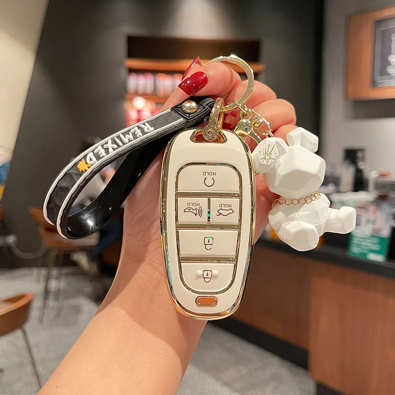 

Чехол для автомобильного ключа, чехол для 2023 Hyundai Palisade 2023 Palisade Limited 2022 Santa Cruz для 2022 Hyundai Tucson Bunny Doll