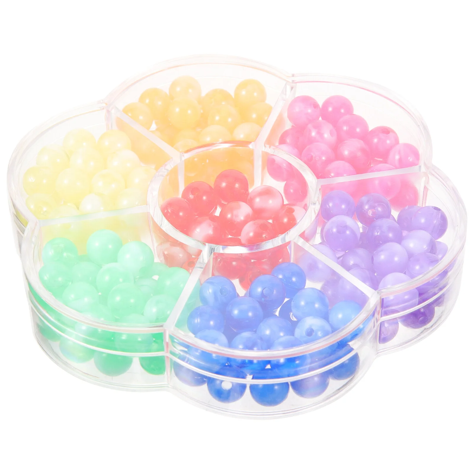 Spacer Beads Jewelry Making Crafting Loose Delicate Acrylic Round Bulk Acrylics