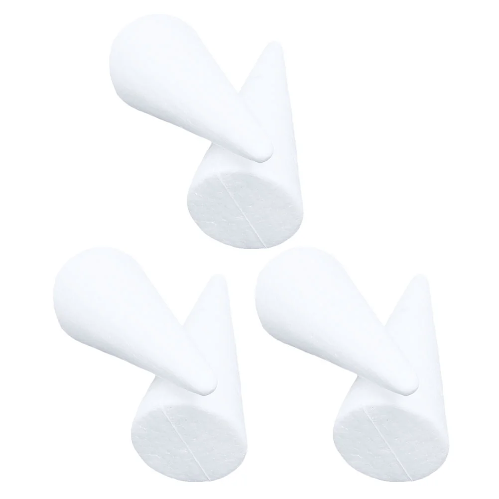 

Cone Cones Diystyrofoamcrafts Christmas Craft Treewhite Shape Toyspaintthings Children Shapes Ornament Polystyrene Kids Party