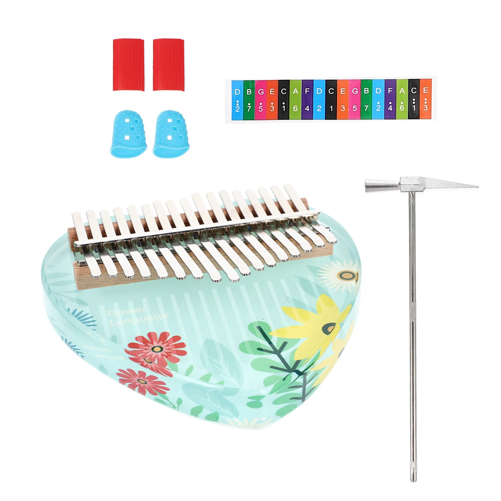 Профессиональное электрическое пианино с кристаллами для большого пальца