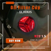 gladius logo motorcycle cnc engine oil cap bolt screw filler cover for suzuki gladius 2009 2010 2011 2012 2013 2014 2015 2016