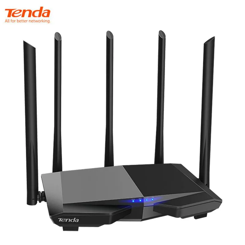 

Tenda AC7 AC1200 router dual band 2.4GHz 5GHz WiFi 1167Mbps WiFi high gain 5 antenna network extender China version