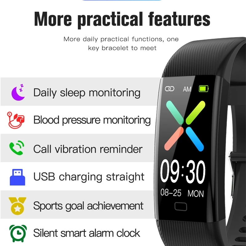 Смарт-часы фитнес-трекер пульсометр Пульсоксиметр термометр артериальное