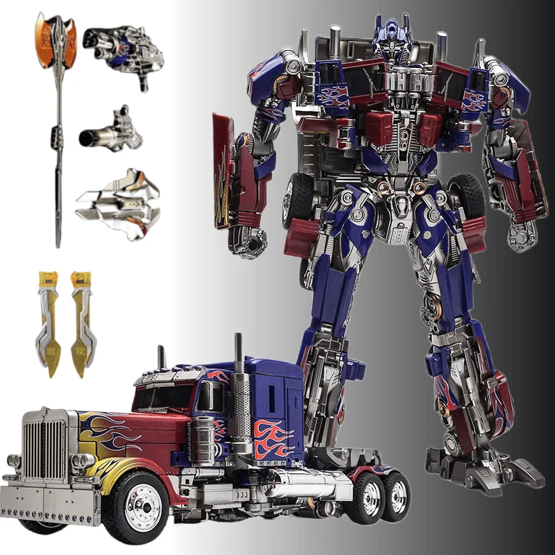 

In stock Transforming Toys Bumblebee Optimus Prime Car Transforming Robot Alloy Version Movable Dolls Hand Toys Collection Gifts