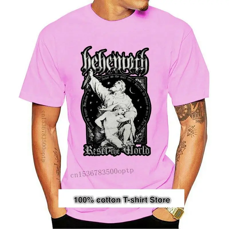 

Camiseta Behemoth для мужчин, reinicio, negra
