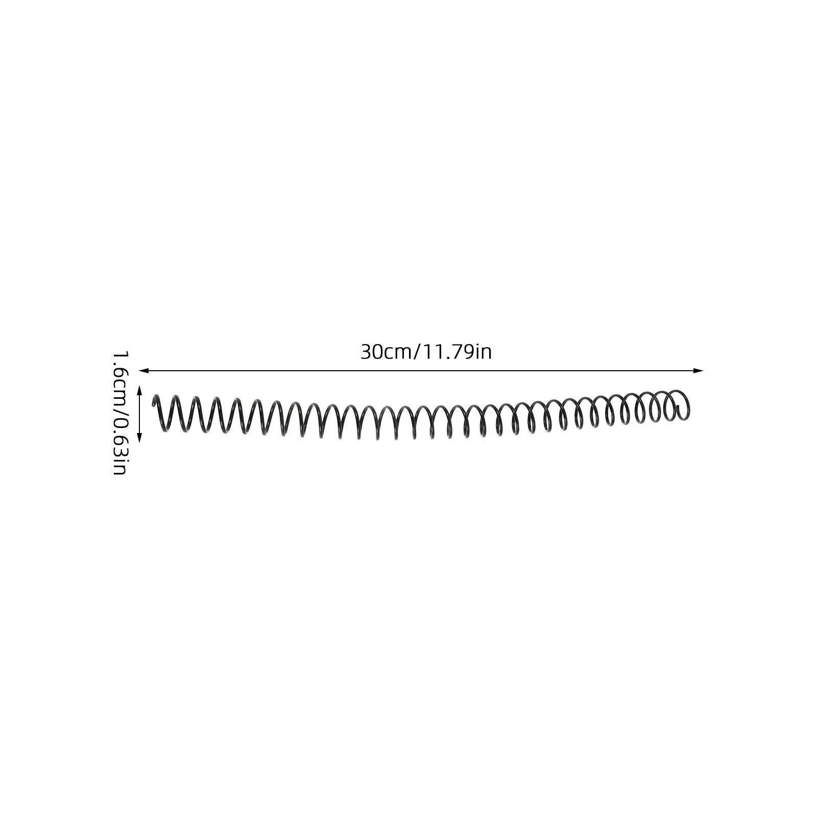 Фото Набор из 8 пластиковых спиральных пружин для переплета, цветные кольца-гребни 16 мм, надежное и стабильное крепление для офиса, школы, дома и проектов №4