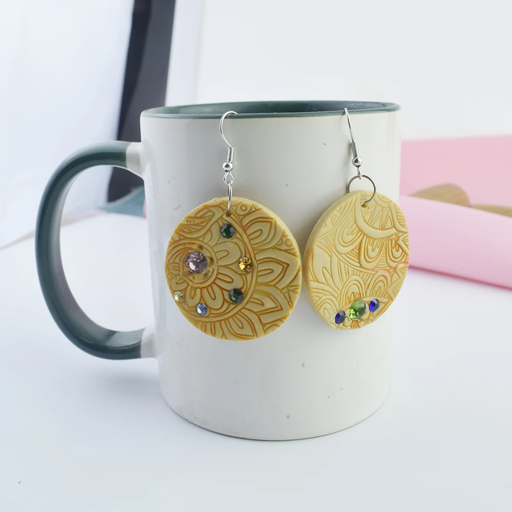 Листы для штампов из полимерной глины мандала ракушка волна искусство рисунок