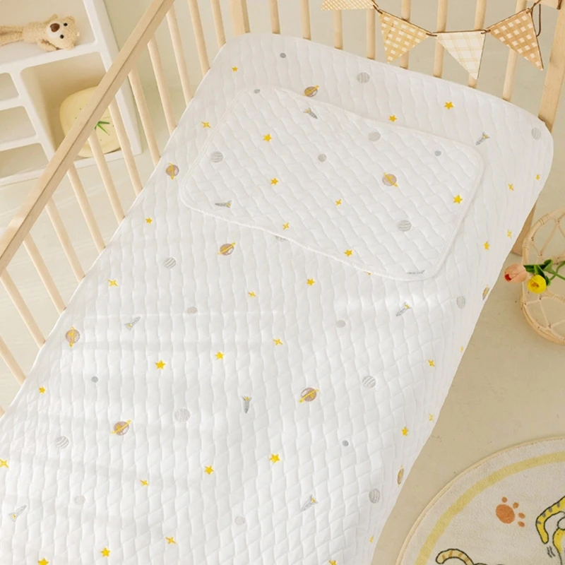 

D7WF Baby Mat Cute Animal Pattern Newborn Pillow Soft Breathable Toddlers Pillows Bedding for Sleeping Babies Crib Accessory