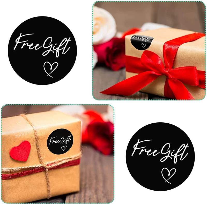 Новинка 500 шт. 2 5 см бесплатный подарок наклейка в виде сердца ручной работы